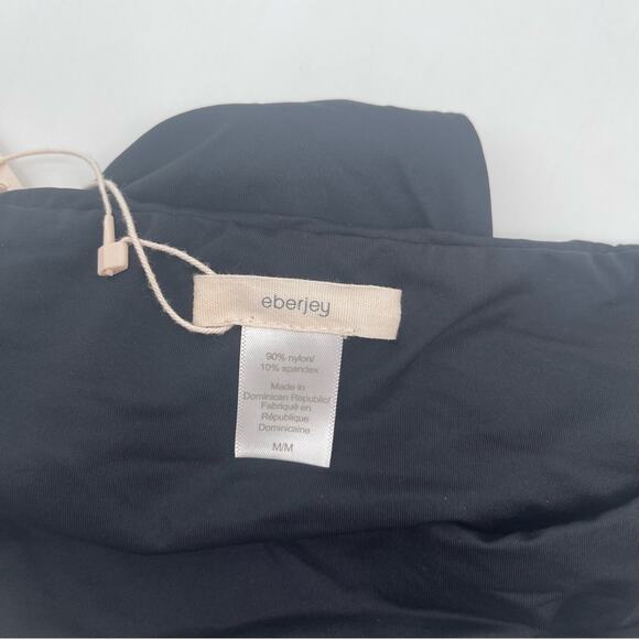 EBERJEY Bikini Bottoms So Solid Annia Black Swim Beach Classic NWT Size Large - Picture 8 of 10